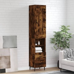 Sonata H Висок шкаф, опушен дъб, 34,5x34x180 см, инженерно дърво - Corpuri, vitrine, biblioteci modulare