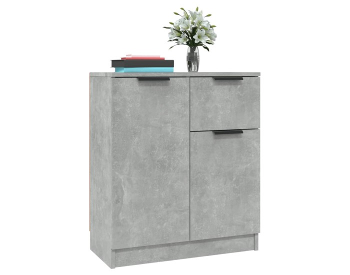 Sonata Dulap, gri beton, 60x30x70 cm, lemn prelucrat