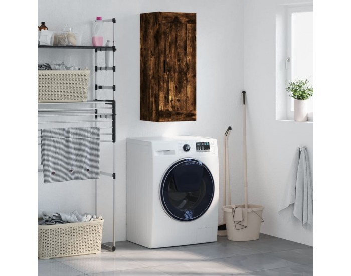 Sonata H Стенен шкаф опушен дъб 34,5x34x90 см инженерно дърво