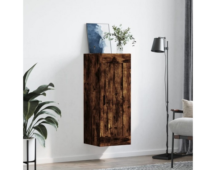 Sonata H Стенен шкаф опушен дъб 34,5x34x90 см инженерно дърво