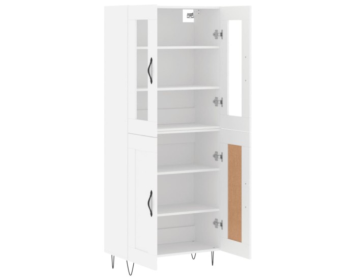 Sonata Dulap înalt, alb, 69,5x34x180 cm, lemn compozit
