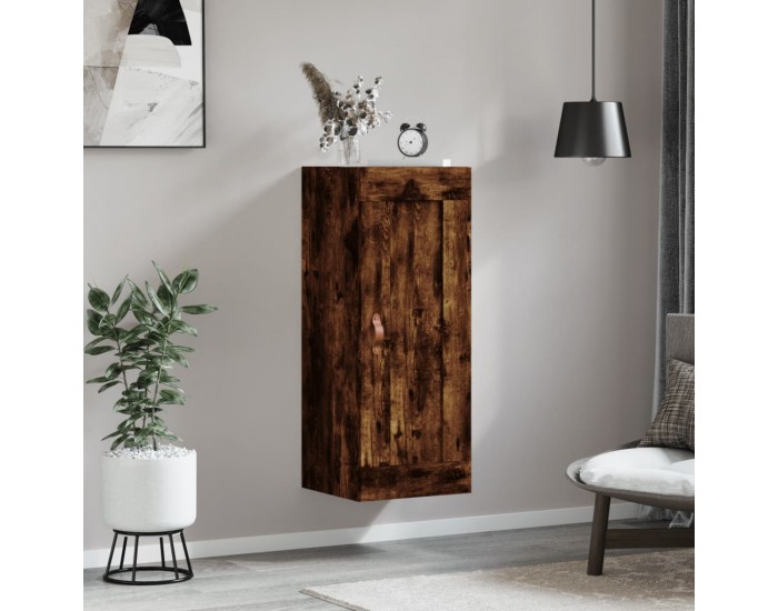 Sonata H Стенен шкаф опушен дъб 34,5x34x90 см инженерно дърво