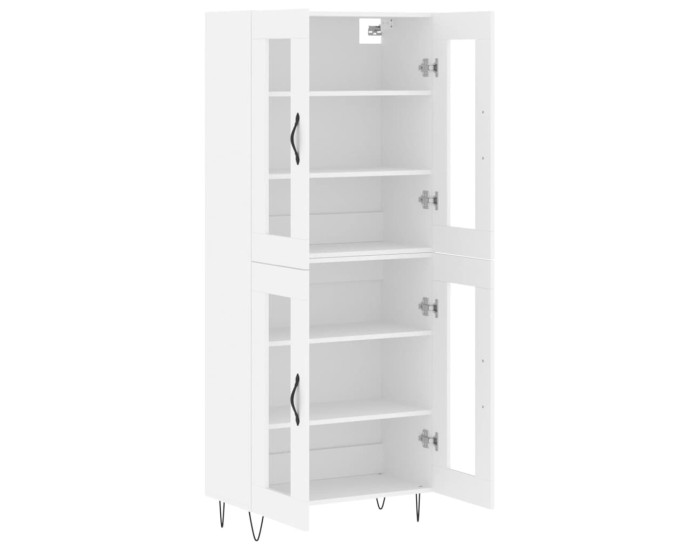Sonata Dulap înalt, alb, 69,5x34x180 cm, lemn compozit