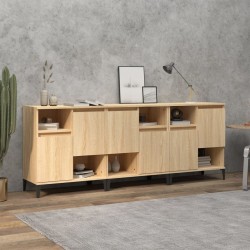 Sonata H Сайдборд, 3бр, дъб сонома, 60x35x70 см, инженерно дърво - Corpuri, vitrine, biblioteci modulare