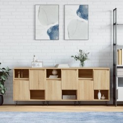 Sonata H Сайдборди, 3 бр, сонома дъб,инженерно дърво - Corpuri, vitrine, biblioteci modulare