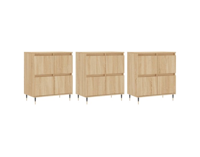 Sonata Servante, 3 piese, stejar sonoma, lemn prelucrat
