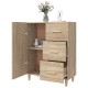 Sonata Dulap, stejar sonoma, 69,5x34x90 cm, lemn compozit
