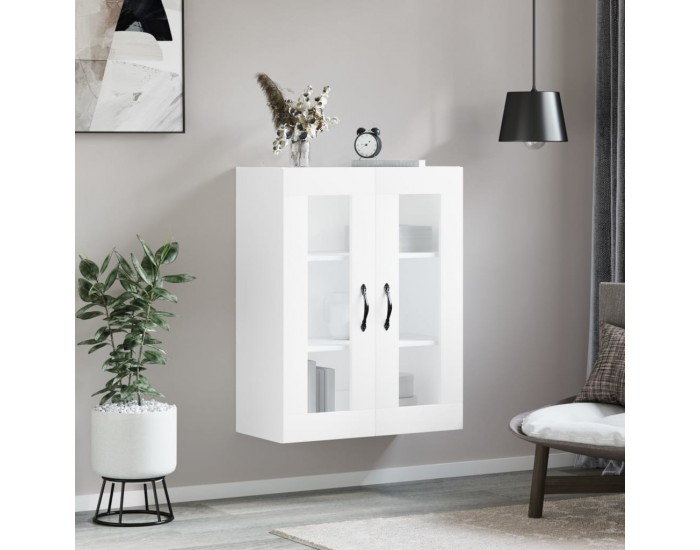 Sonata H Стенен шкаф бял 69,5x34x90 см инженерно дърво