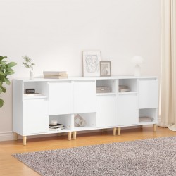 Sonata H Сайдборд, 3бр, бяло, 60x35x70 см, инженерно дърво - Corpuri, vitrine, biblioteci modulare