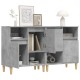 Sonata Dulapuri, 2 buc, gri beton, 60x35x70 cm, lemn prelucrat