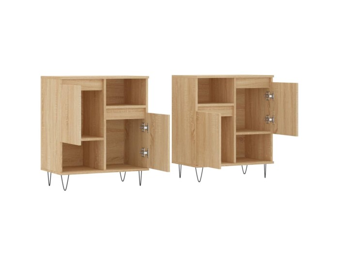 Sonata Servante, 2 piese, stejar sonoma, lemn prelucrat