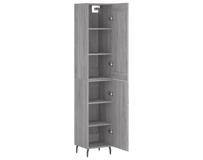Sonata Dulap înalt, gri sonoma, 34,5x34x180 cm, lemn prelucrat