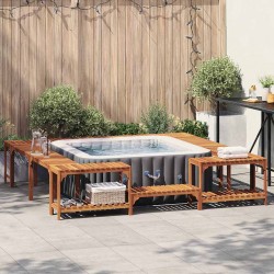 Sonata H Около хидромасажна вана Кафяв 250 x 250 cm - Piscine și spa