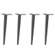 Sonata H Крака за масичка за кафе, конична форма, 4 бр., антрацит, 30-31 см, стомана