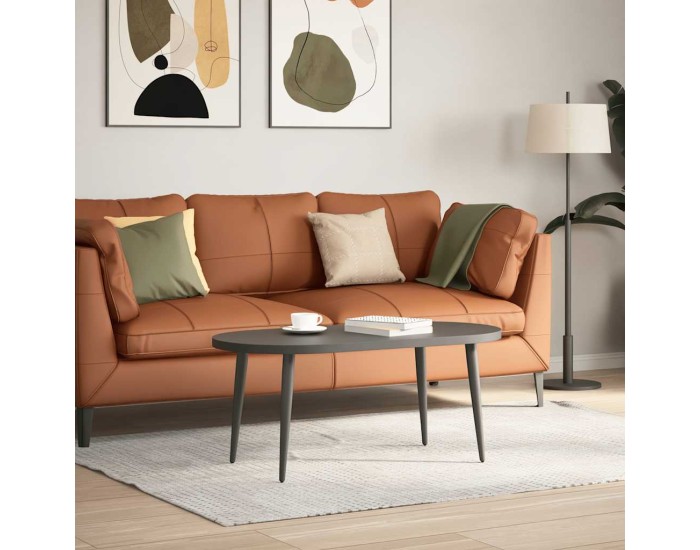 Sonata Picioare pentru măsuță de cafea, formă conică, 4 buc., antracit, 30-31 cm, oțel