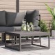 Sonata Mobilier pentru Exterior Metal Negru 70 x 70 x 32 cm