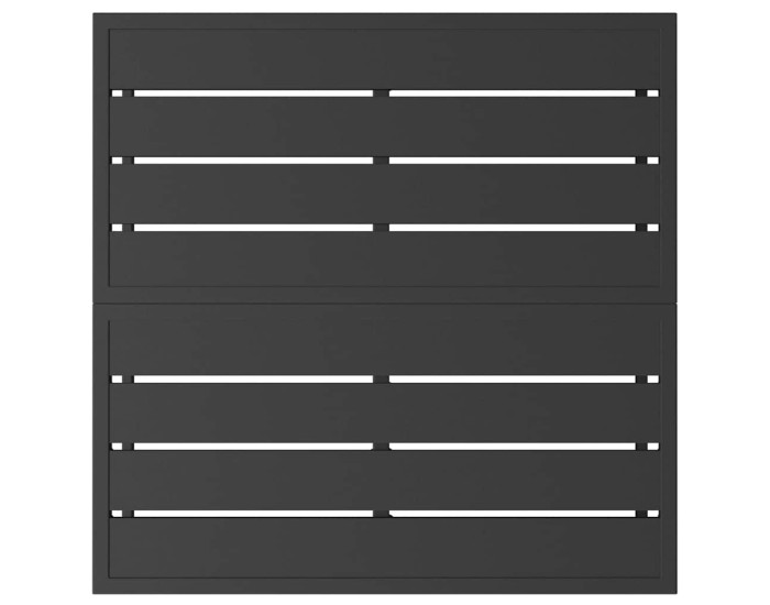 Sonata Mobilier pentru Exterior Metal Negru 70 x 70 x 32 cm