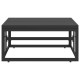 Sonata Mobilier pentru Exterior Metal Negru 70 x 70 x 32 cm