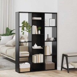 Sonata H Разделител за стая Черен дъб 100 x 24 x 140 см Инженерно дърво - Electrocasnice și accesorii pentru living