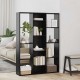 Sonata H Разделител за стая Черен дъб 100 x 24 x 140 см Инженерно дърво