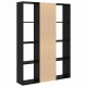 Sonata H Разделител за стая Черен дъб 100 x 24 x 140 см Инженерно дърво