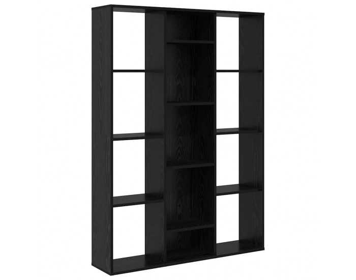 Sonata H Разделител за стая Черен дъб 100 x 24 x 140 см Инженерно дърво