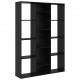 Sonata H Разделител за стая Черен дъб 100 x 24 x 140 см Инженерно дърво
