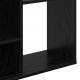 Sonata H Разделител за стая Черен дъб 100 x 24 x 140 см Инженерно дърво