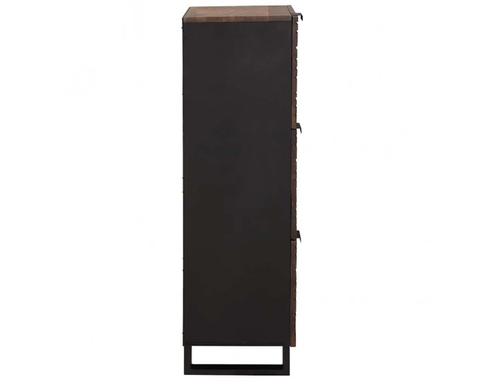 Sonata H Шкафче Кафяво 40 x 33 x 110 см мангово дърво масив