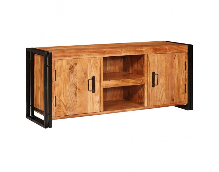 Sonata H ТВ шкаф Кафяво 120 x 30 x 50 cm Акациево дърво масив