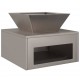 Sonata H Огнище 50 x 50 x 40 см от корозионна стомана