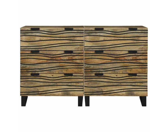 Sonata Set de bufet 2 buc. natural 120 x 33 x 75 cm