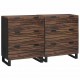 Sonata H Скейдбордове 2 pcs Кафяво 60 x 33.5 x 75 см мангово дърво масив