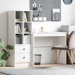 Sonata H Бюро с място за съхранение с рафт 2 pcs Бяло 90 x 40 x 76 см - Living