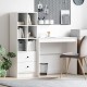 Sonata H Бюро с място за съхранение с рафт 2 pcs Бяло 90 x 40 x 76 см