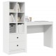 Sonata H Бюро с място за съхранение с рафт 2 pcs Бяло 90 x 40 x 76 см