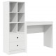 Sonata H Бюро с място за съхранение с рафт 2 pcs Бяло 90 x 40 x 76 см
