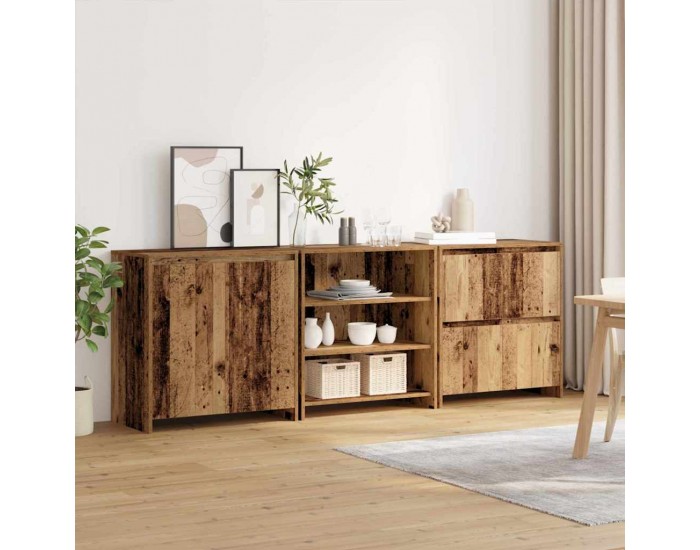 Sonata H Скейдбордове 3 pcs Старо дърво 70 x 41 x 75 см Инженерно дърво