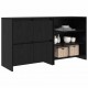 Sonata H Скейдбордове 2 pcs Черен дъб 70 x 41 x 75 см Инженерно дърво
