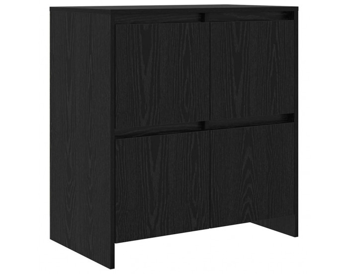 Sonata H Скейдбордове 2 pcs Черен дъб 70 x 41 x 75 см Инженерно дърво