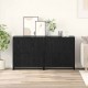 Sonata H Скейдбордове 2 pcs Черен дъб 70 x 41 x 75 см Инженерно дърво