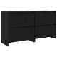 Sonata Bufeturi 2 buc. Stejar negru 70 x 41 x 75 cm Lemn prelucrat