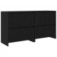 Sonata H Скейдбордове 2 pcs Черен дъб 70 x 41 x 75 см Инженерно дърво