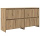 Sonata Bufeturi 2 buc. stejar artizanal 70 x 41 x 75 cm Lemn prelucrat