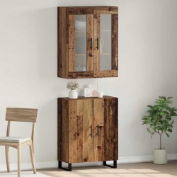 Sonata H Висок шкаф Старо дърво 69.5 x 34 x 90 см Инженерно дърво - Corpuri, vitrine, biblioteci modulare