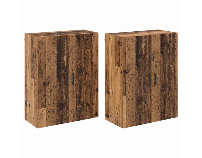 Sonata Dulap montat pe perete 2 buc. Lemn vechi 69,5 x 34 x 90 cm