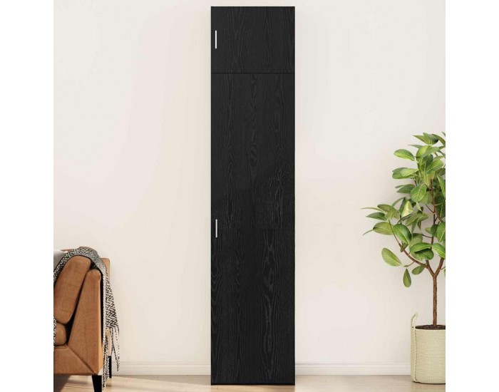 Sonata H Шкаф за съхранение Черен дъб 50 x 41 x 225 см Инженерно дърво