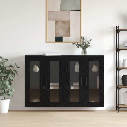 Sonata H Стенни шкафове 2 pcs Черен дъб 69.5 x 34 x 90 см - Corpuri, vitrine, biblioteci modulare