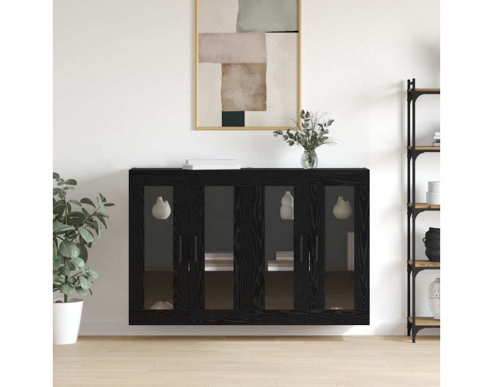 Sonata H Стенни шкафове 2 pcs Черен дъб 69.5 x 34 x 90 см