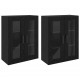 Sonata H Стенни шкафове 2 pcs Черен дъб 69.5 x 34 x 90 см